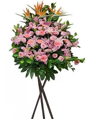 Grand Opening Flower Basket Stand flower-basket-0270