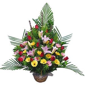 Grand Opening Flower Basket Stand flower-basket-1030