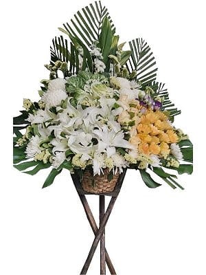 Funeral Flower Basket funeral-flower-115