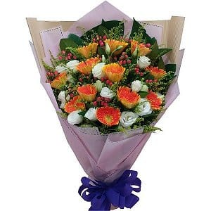 �Ӷ����  gerbera-bouquet-108