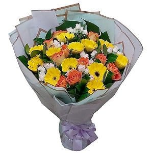 �Ӷ����  gerbera-bouquet-110
