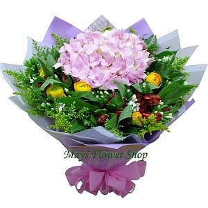 ¸�y���� hydrangeas-bouquet-002