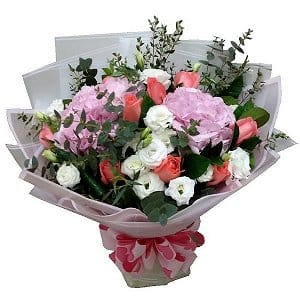 ¸�y���� hydrangeas-bouquet-007