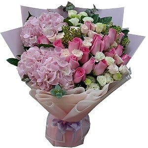 ¸�y���� hydrangeas-bouquet-008