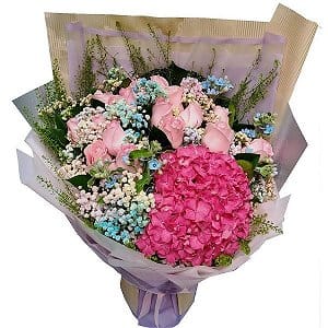 ¸�y���� hydrangeas-bouquet-010