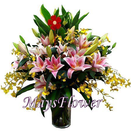 Flower Arrangement in Vase - flower-in-vase-130