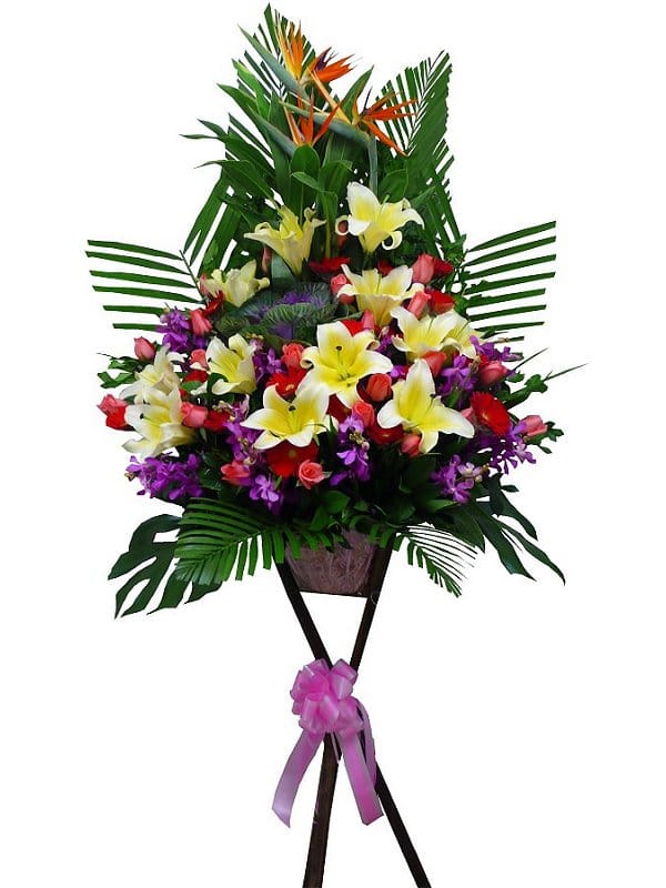 Grand Opening Flower Basket - flower-basket-0102