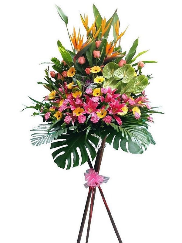 Grand Opening Flower Basket - flower-basket-0113