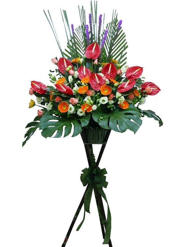 Grand Opening Flower Basket - flower-basket-0152