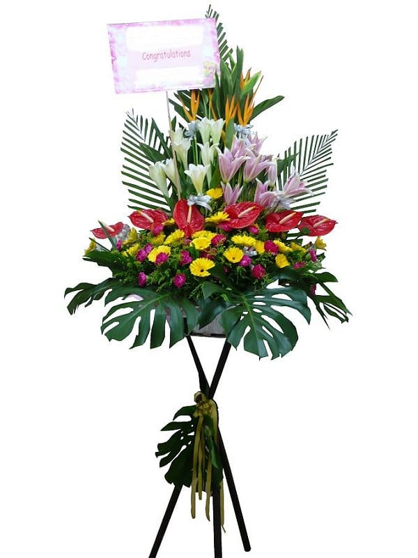 Grand Opening Flower Basket - flower-basket-0153
