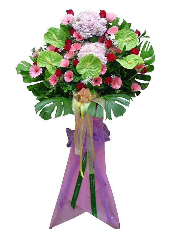Grand Opening Flower Basket - flower-basket-0265