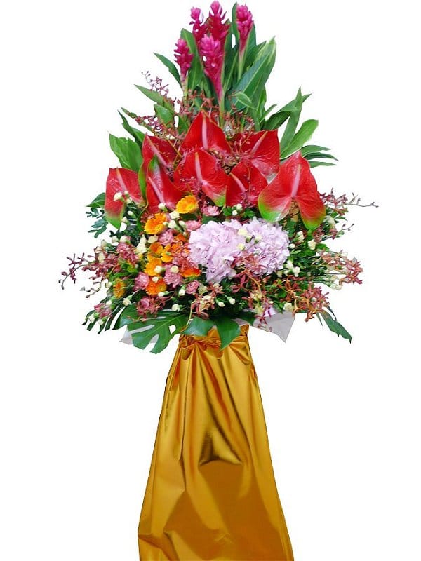 Grand Opening Flower Basket - flower-basket-0279