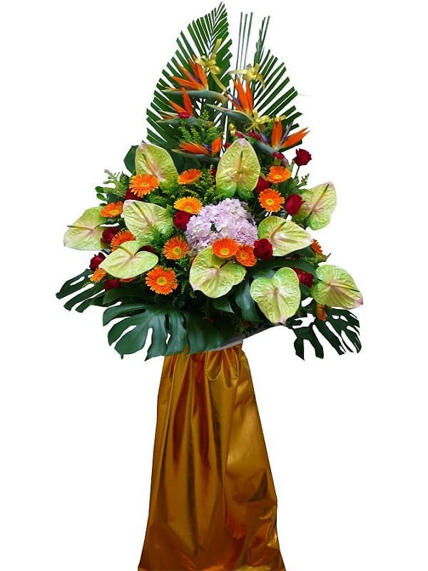 Grand Opening Flower Basket - flower-basket-0285