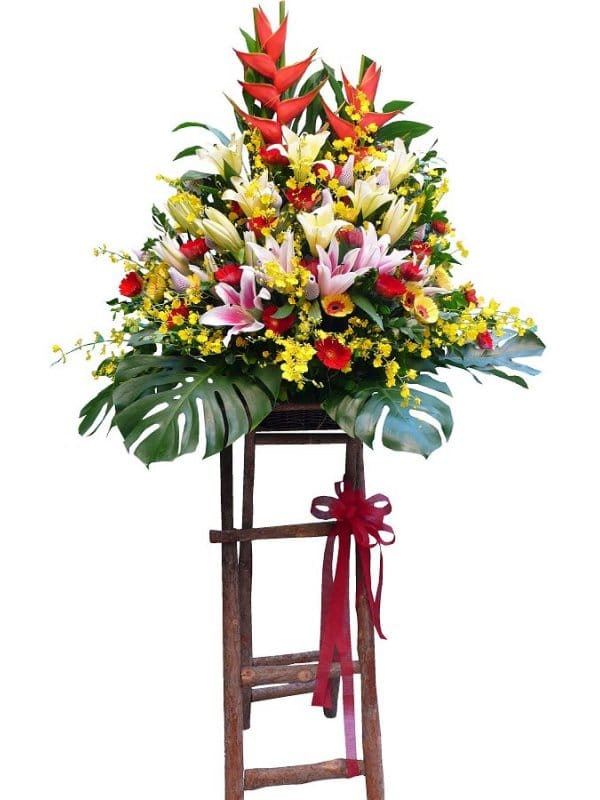Grand Opening Flower Basket - flower-basket-0830