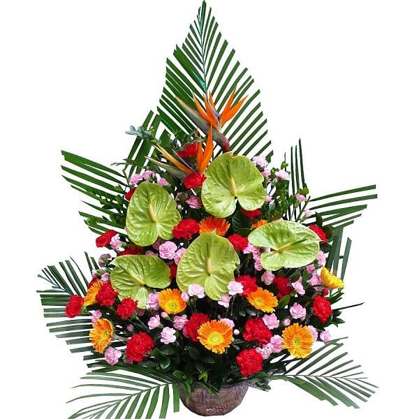 Grand Opening Flower Basket - flower-basket-1034