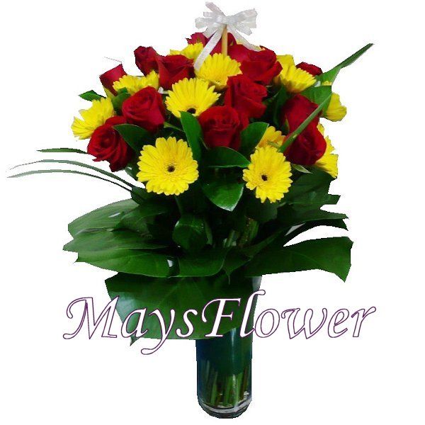 Flower Arrangement in Vase - flower-in-vase-106