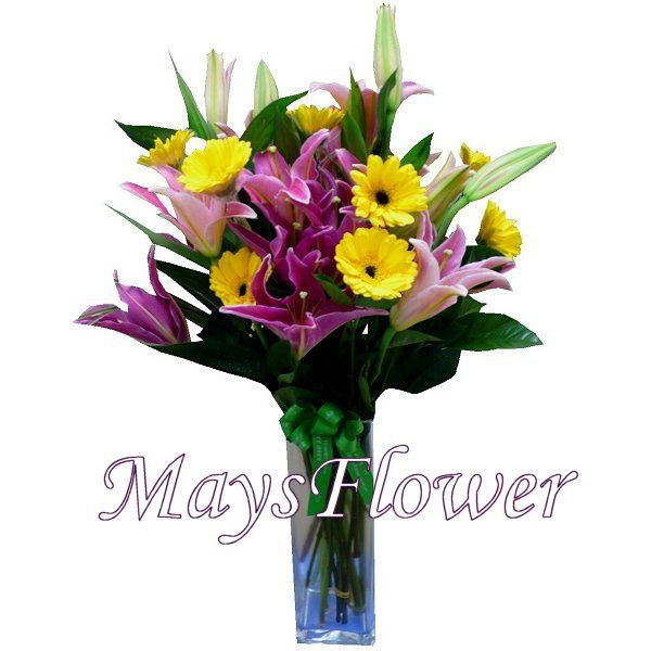 Flower Arrangement in Vase - flower-in-vase-107